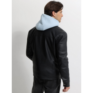 Life Style Butiken Ανδρικό δερματινάκι με επένδυση LS12178 Black